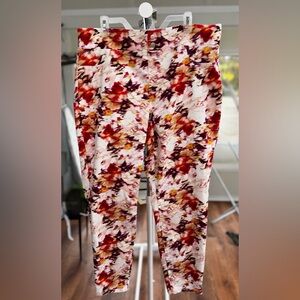 Terra & Sky Watercolor Floral Plus Size Mid Rise Jegging Size 1X-16W-18W NWT